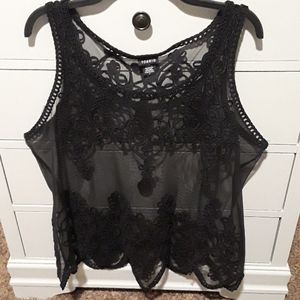 Sexy sheer lace torrid tank size 0 xxl 12 14